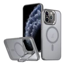 Funda Gris Con Soporte Para Cámara Para iPhone 11 Pro