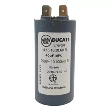 Capacitor Permanente De Motor 40µf 250v Faston - Ducati