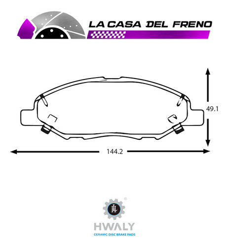 Pastilla De Freno Delantera Nissan Micra 1.2 2002-2005 Foto 3