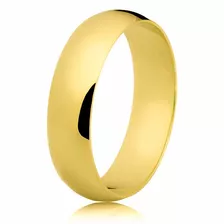 Aliança Tradicional Abaulada 8mm 5g Ouro 18k (unidade)