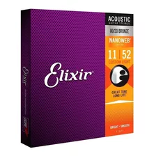 Cuerdas Elixir Polyweb Guitarra Acustica 11-52