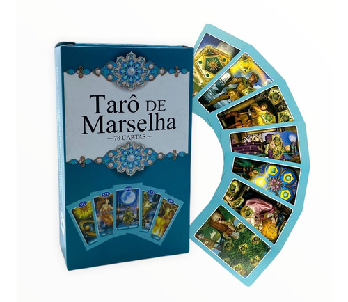 Tarô De Marselha 78 Cartas Completo + Manual Explicativo