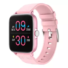 Smartwatch Colmi Series P P28 Plus Colmi P28plus 1.69 Caja 36mm De Aleación Rosa, Malla Rosa De Silicona Deportes Impermeables Y Bisel Rosa De Aleación De Zinc