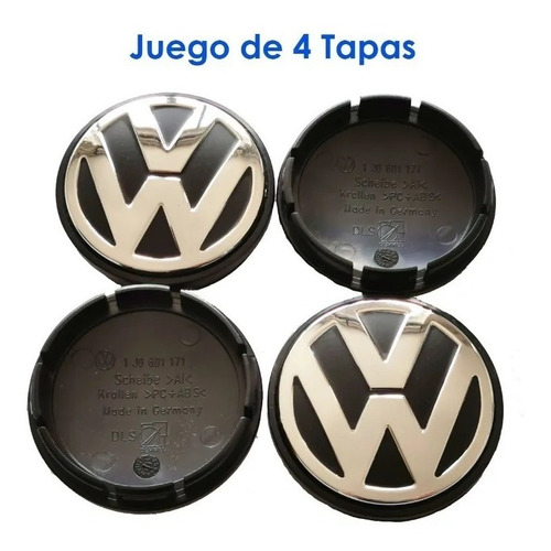 Tapas Centro De Rin Volkswagen Vw, A4, Vento, Polo, 52 Mm Foto 6