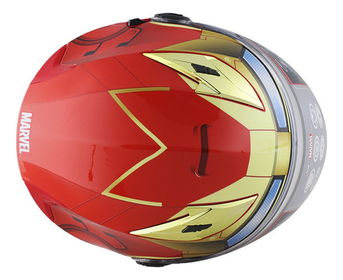 Casco Semi Integral Iron Man Edge Certificado Marvel Moto Foto 4