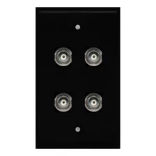 Riteav Placa De Pared Con Conector Hd-sdi De 4 Puertos Bnc H