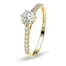 Anillo De Compromiso Pelioni De Amelie Joyas Oro 14k