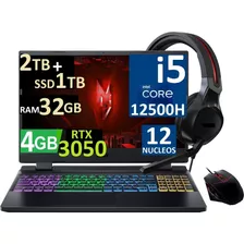 Acer Nitro 5 144hz Ci5-12va 32gb 2tb Hdd+ssd 1tb Rtx3050 4gb