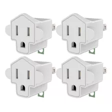 Jackyled Ul Adaptador Para Enchufes De Pared De 3 Para 2 Pun