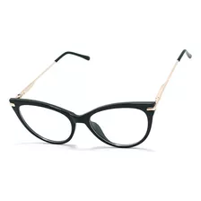 Óculos Armação Feminino Gatinho Com Lentes Sem Grau Aa-6823 