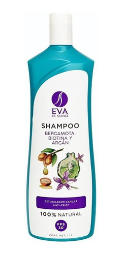 Shampoo Bergamota Biotina Y Argan 1 L Eva Essence