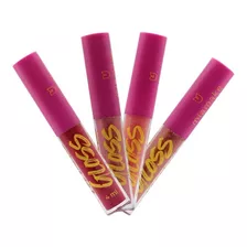 4 Gloss Labial Volume Com Pérolas Cristalinas Mia Make 