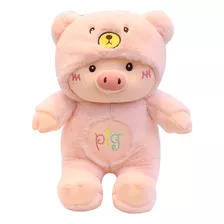 Boneco De Pelúcia Porquinho Travesseiro Infantil 80cm