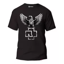 Camiseta Rammstein Rock Band Heavy Metal Germany Eagle Logo