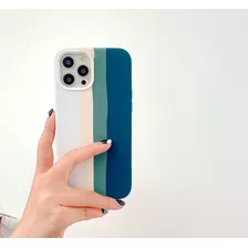 Estuche Silicone Case Arcoíris Para iPhone 11 Pro Max