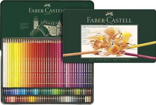 Set De 120 Lapices Faber Castell Polychromos En Lata