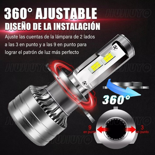 Kit De Focos Led Alta/baja Para Toyota H4, 4000 Lm, Csp Foto 4