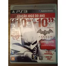 Batman Arkham City Edição Jogo Do Ano Play 3 Midia Fisica