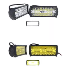 Par Faros Barra 40 Led Auxiliar Estrobo Auto Moto 4x4 Jeep F