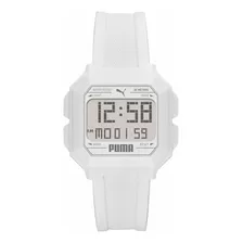 Reloj Hombre Puma P5054 Cuarzo Pulso Blanco En Poliuretano