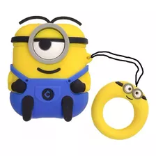 Funda Protector De Minions Para AirPods 1-2 Case De Silicona