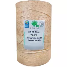 Fio Cordão Sisal Natural Rolo 650mts Convite Tag Acab Fino