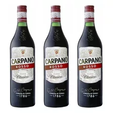Aperitivo Carpano Rosso 950ml X3 Zetta Bebidas