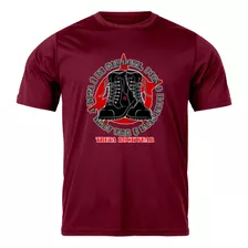 Camiseta Infantil Algodão Treta Rockwear Bota De Combate