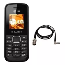 Celular Simples Antigo LG Com Adaptador Para Antena Rural 