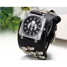 Reloj De Calaveras De Cuero Skpalace Excelente