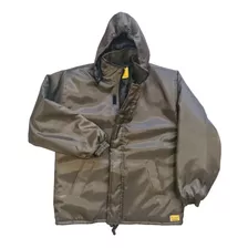 Campera Para Frio Trabajo Verde Militar Trucker Matelaseada