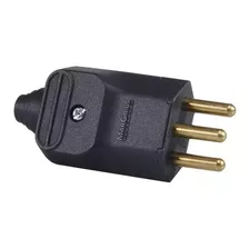 40 Plug Macho 3 Pinos 20a 2p+t Prensa Cabos Preto Margirius