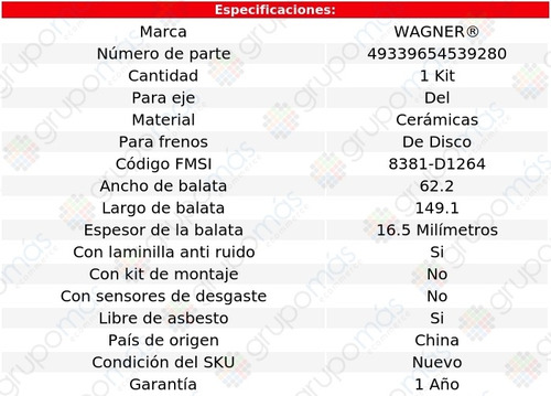 Balatas Ceramicas Del Wagner Captiva Sport V6 3.0l 11 A 12 Foto 2