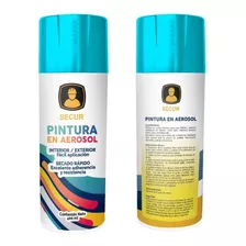 Pintura En Aerosol Celeste 400 Ml Secur - Ynter Industrial