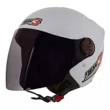 Capacete Moto Aberto Protork New Liberty Three Viseira Fumê