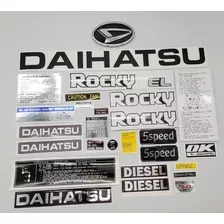 Daihatsu Rocky Calcomanias Emblema Y Plaqueta Cambios