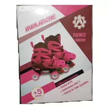 Patines Rosado 4 Ruedas Ajustables Avalanche 