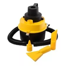 Aspiradora Para Auto Tapizado 12v Portatil Tacho Seco Humedo Color Amarillo