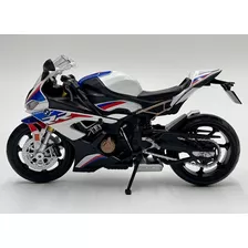 Miniatura Moto Bmw S1000rr Tricolor Escala 1:12 (17cm) Rara