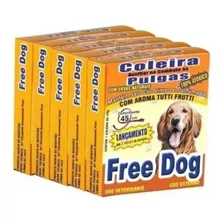 5 Coleira Anti Pulgas Para Cachorro - Free Dog 100% Natural