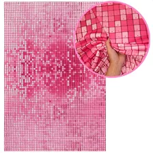 Painéis De Decoração Para Festas Pistache Decor 2.2m X 1.5m Shimmer Wall Rosa - Anv-2605