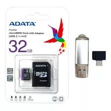 Cartão De Memoria 32gb + Brinde Pen Drive 8gb +adaptador Otg