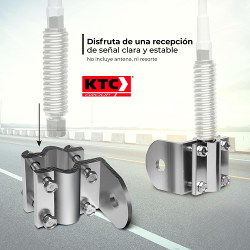 Ktc Base Antena Para Espejo Lateral 4 Tornillos Horizontal Foto 3