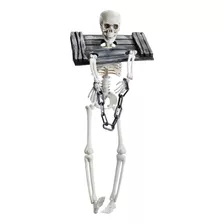 Boneco Caveira Baltasar Acorrentado Halloween