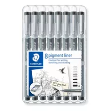 Rotuladores Staedtler Pigment Liner Fineliner Con Ancho 8)