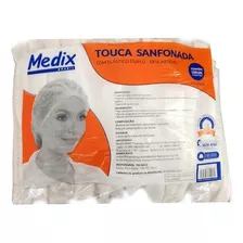 Touca Branca Sanfonada 100un Medix