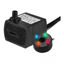 Bomba Motor Sumergible Para Fuente De Agua 4 Luces Color Led