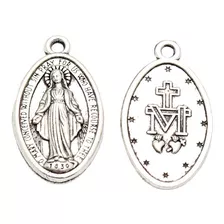 100 Abalorios De Medalla Católica De La Virgen María Milagro