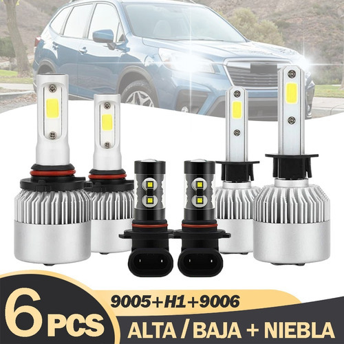 Para Subaru Kit De Luces Led 8000lm Luz Alta+baja+niebla