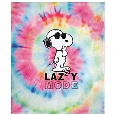 Peanuts Snoopy Joe Cool Tie Dye Lazy Mode Silk Touch Ma...